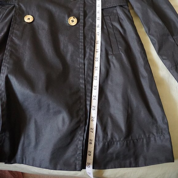 Gucci Double Breasted Short Trench Coat in Black (Size 38 EU) - Picture 14 of 16